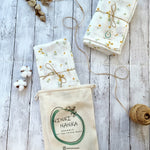 Buttercup floral muslin swaddle 100% organic cotton