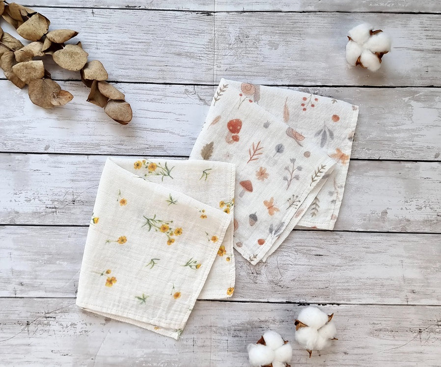 Muslin Burp Cloths- Set of 2