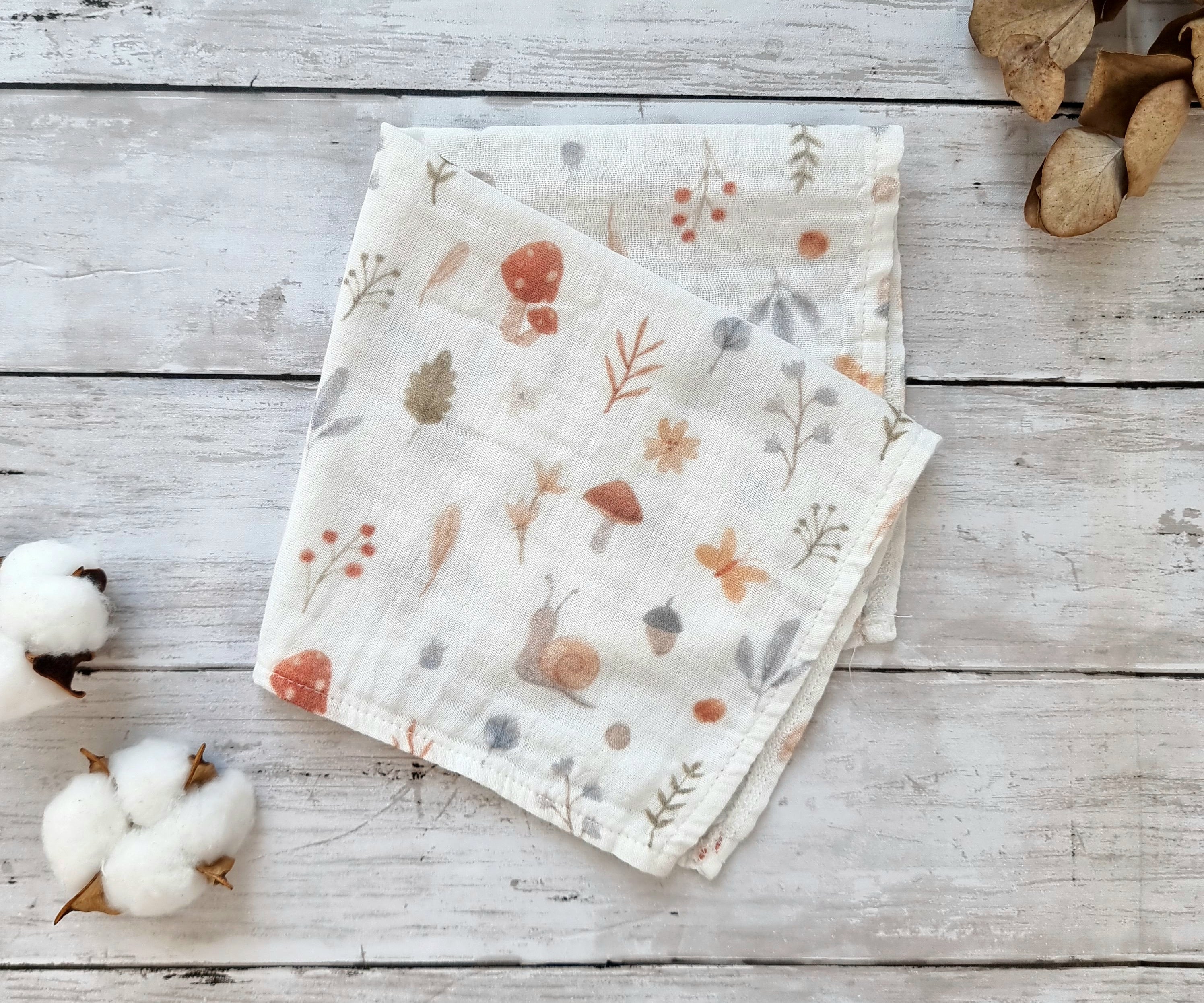 Muslin Burp Cloths- Set of 4