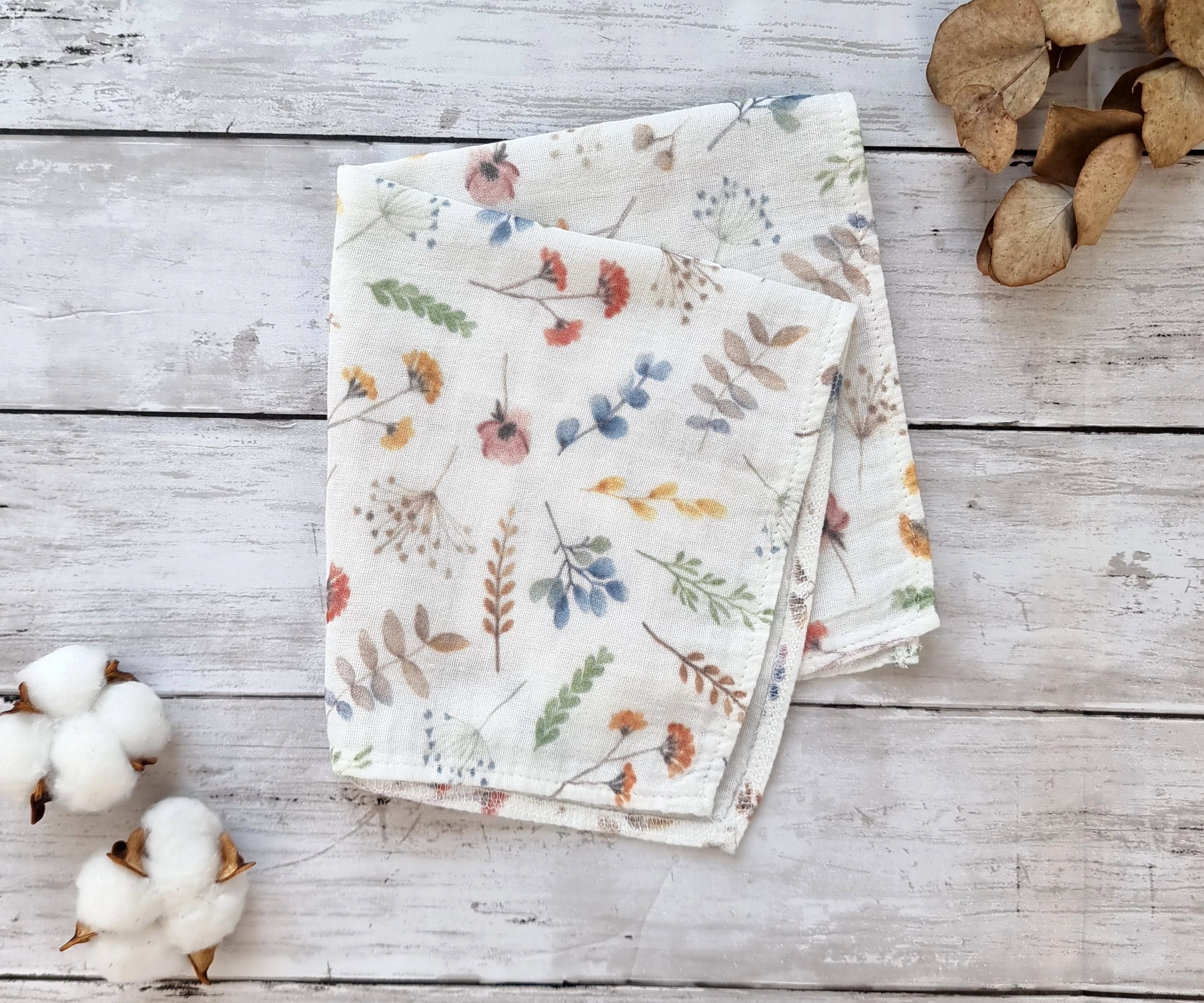 Muslin Burp Cloths- Set of 4