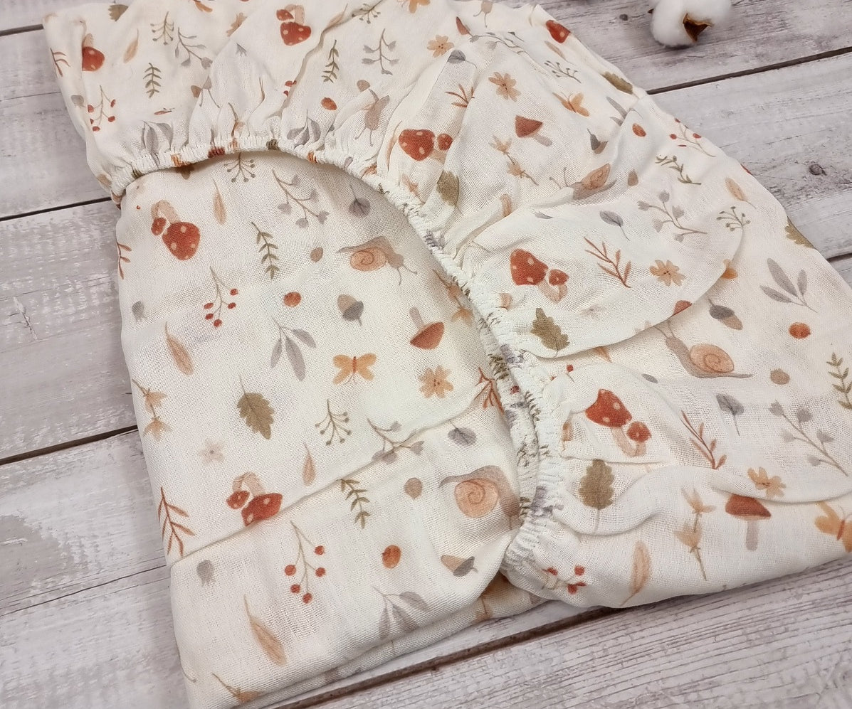 Woodland cot bed fitted sheet 140cm x 70cm