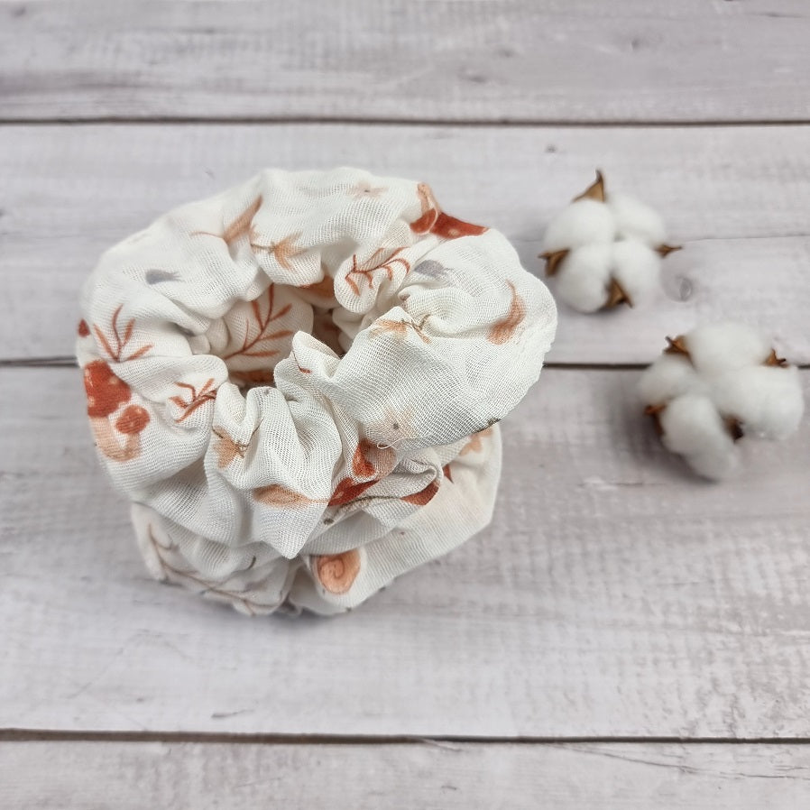 Woodland handmade scrunchie
