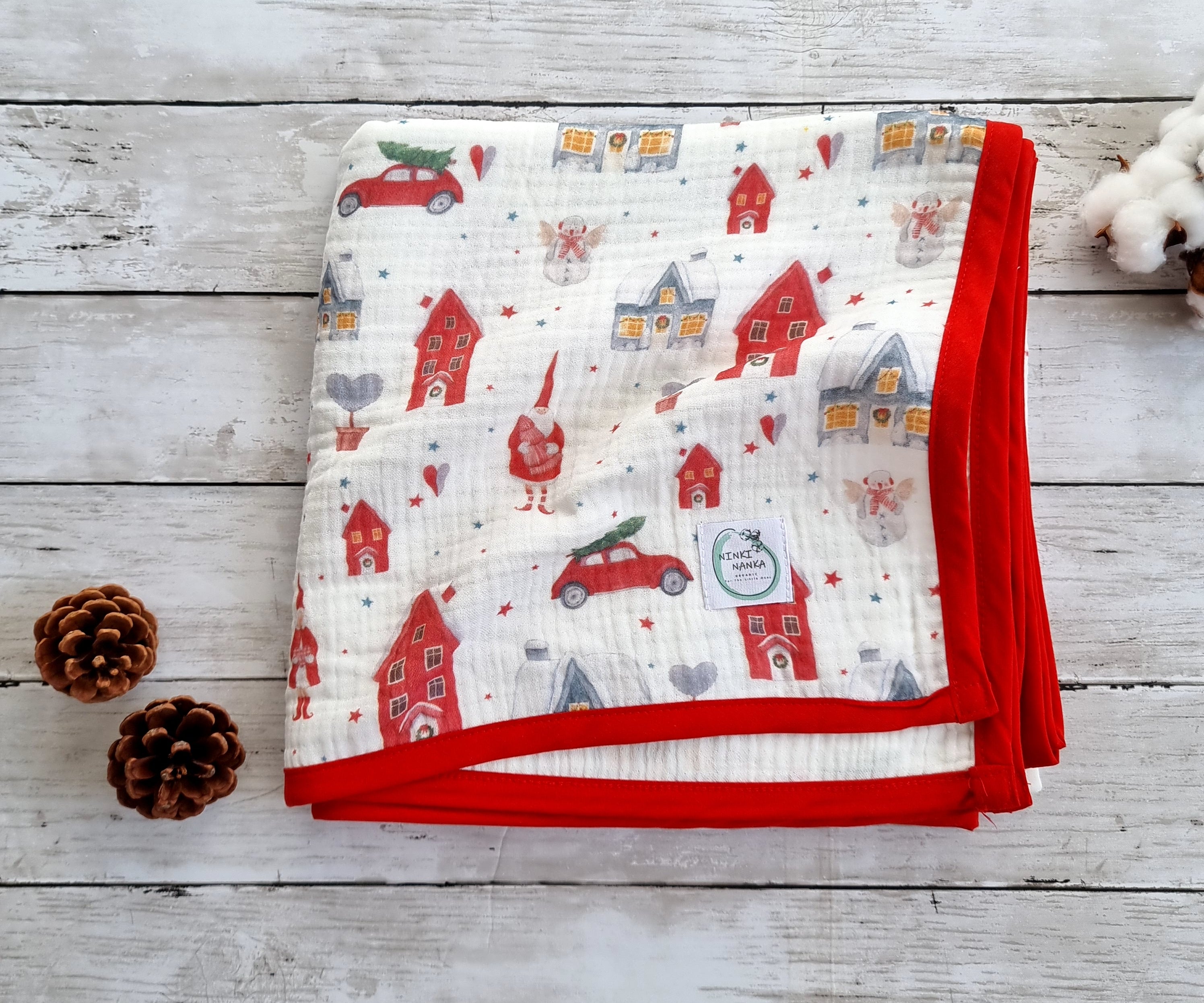 Christmas baby blanket