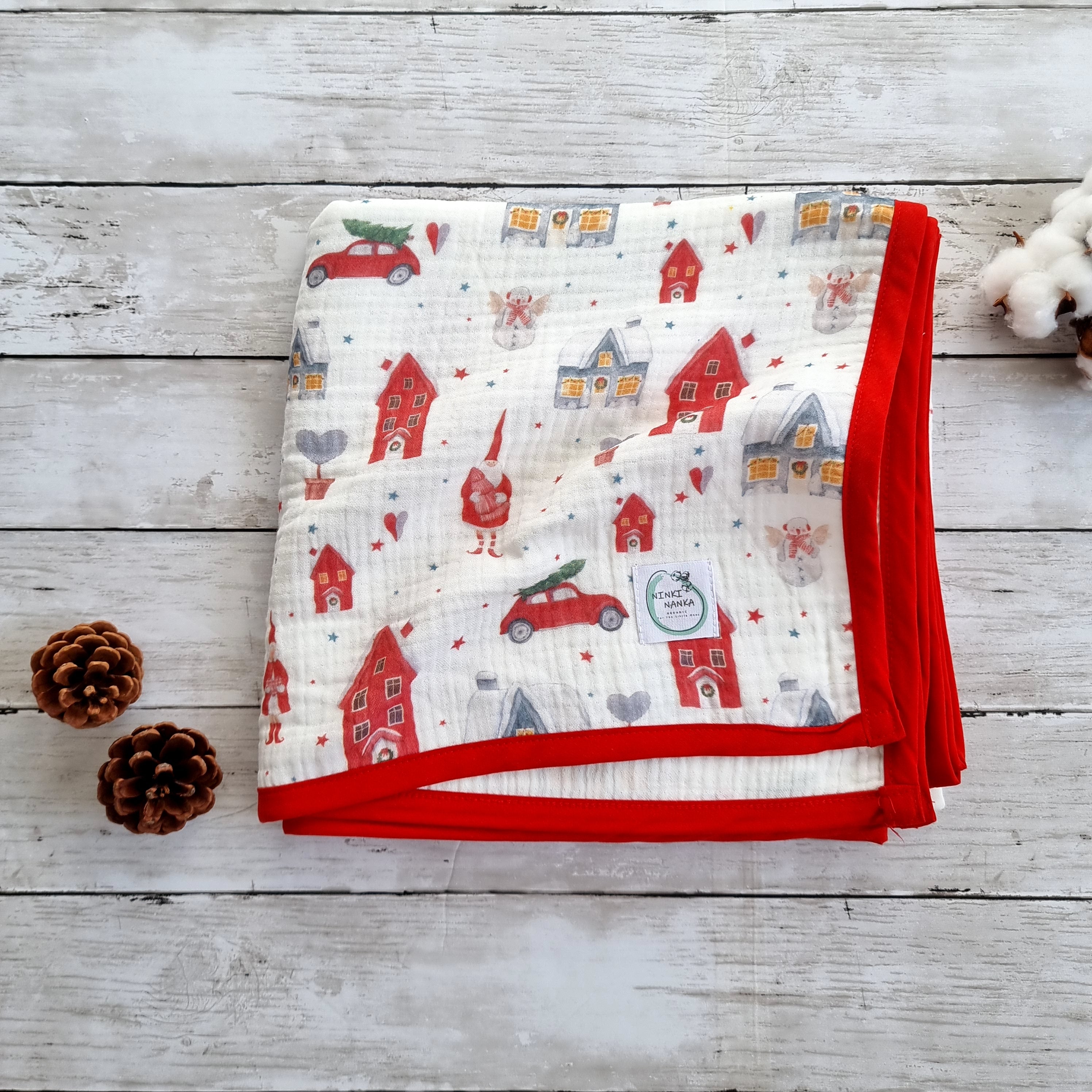 Christmas baby blanket