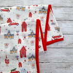 Christmas organic cotton baby blanket