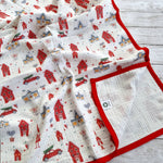 Christmas organic cotton baby blanket