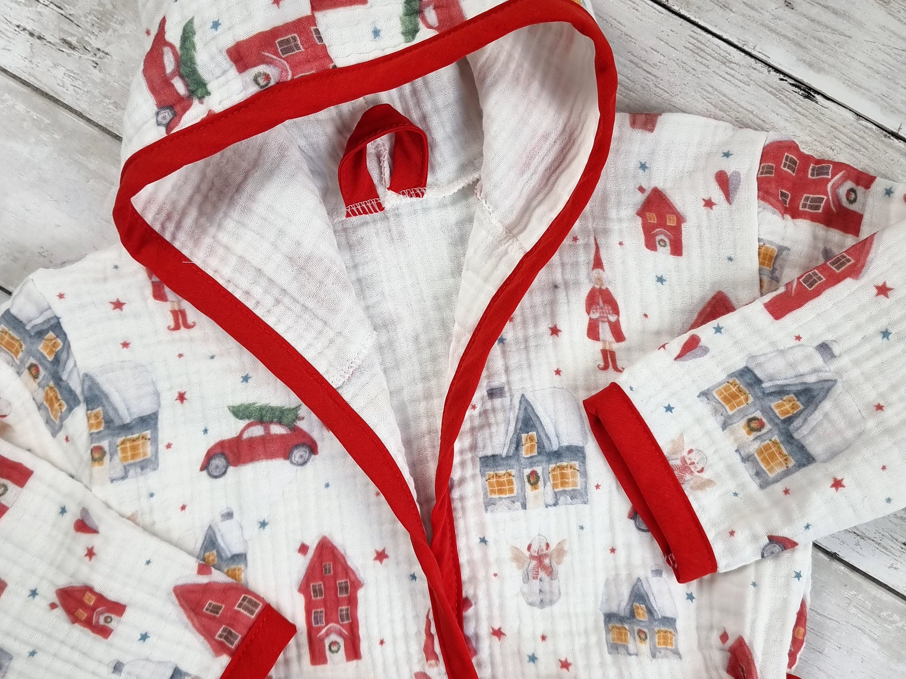 Christmas kids hooded towel