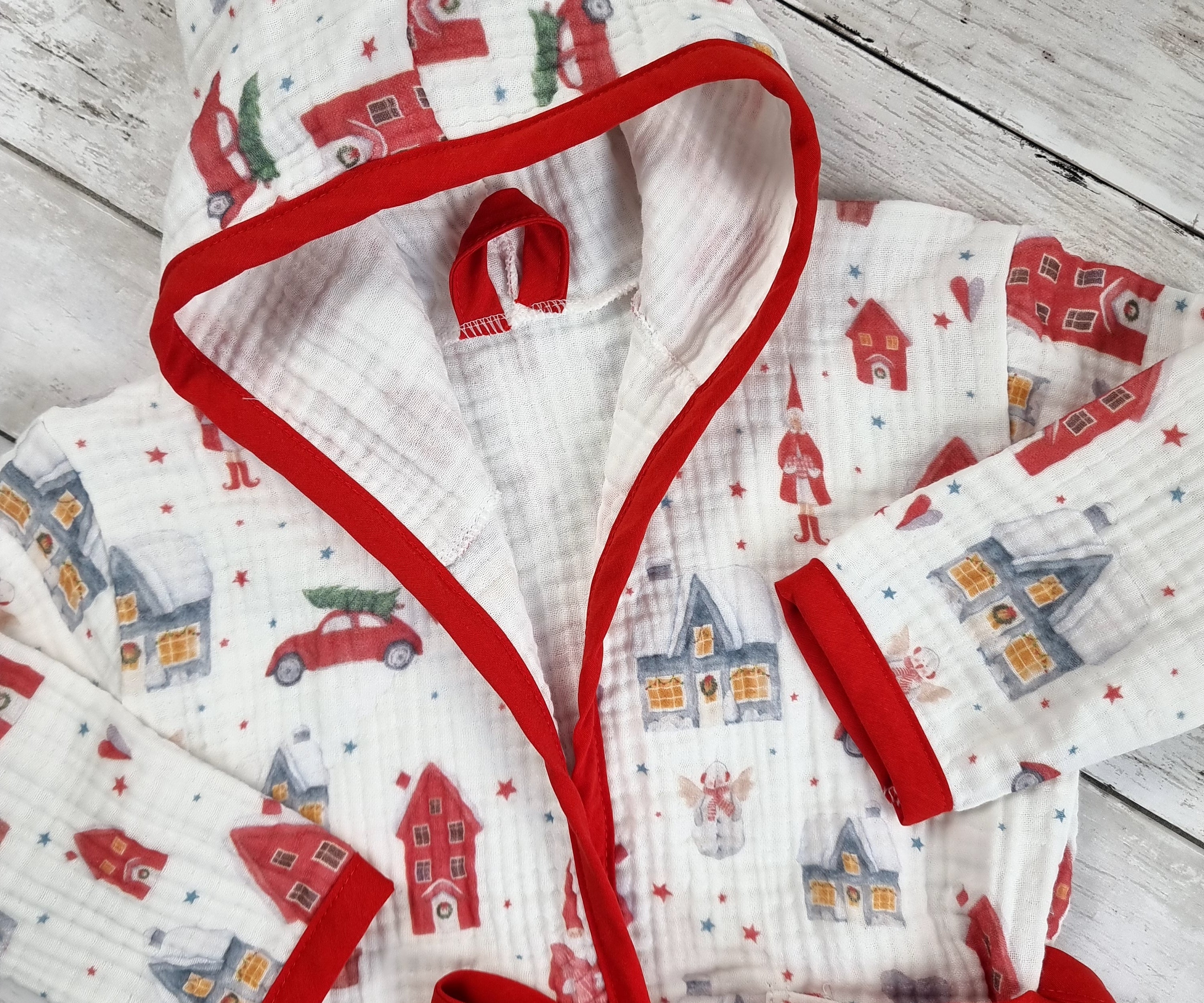 Christmas kids hooded towel