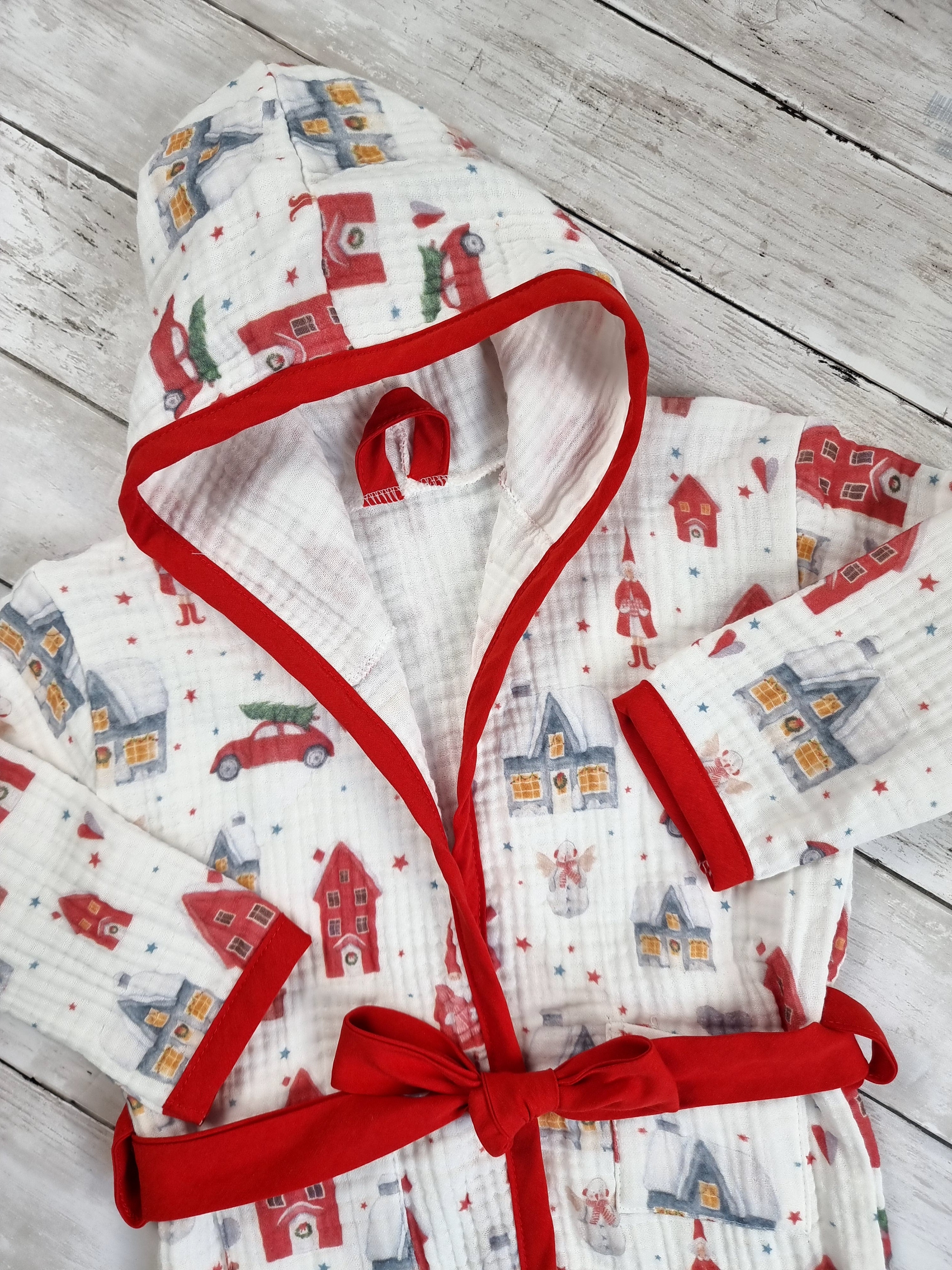Christmas kids hooded towel