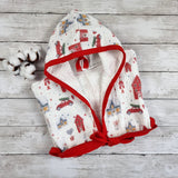 Christmas kids hooded towel