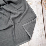 Charcoal organic cotton muslin Blanket for babies and toddlers