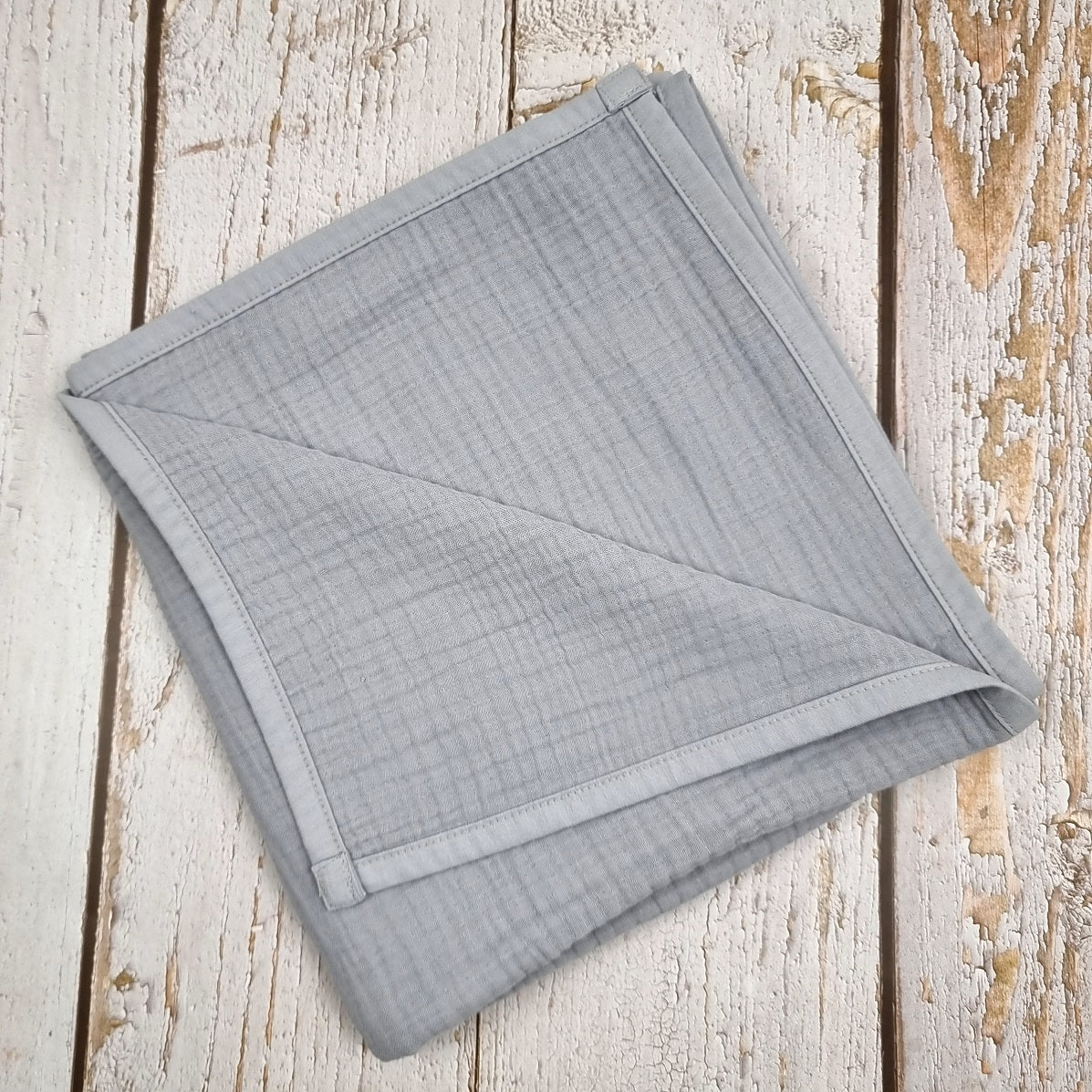 light grey organic cotton muslin Blanket for babies and toddlers