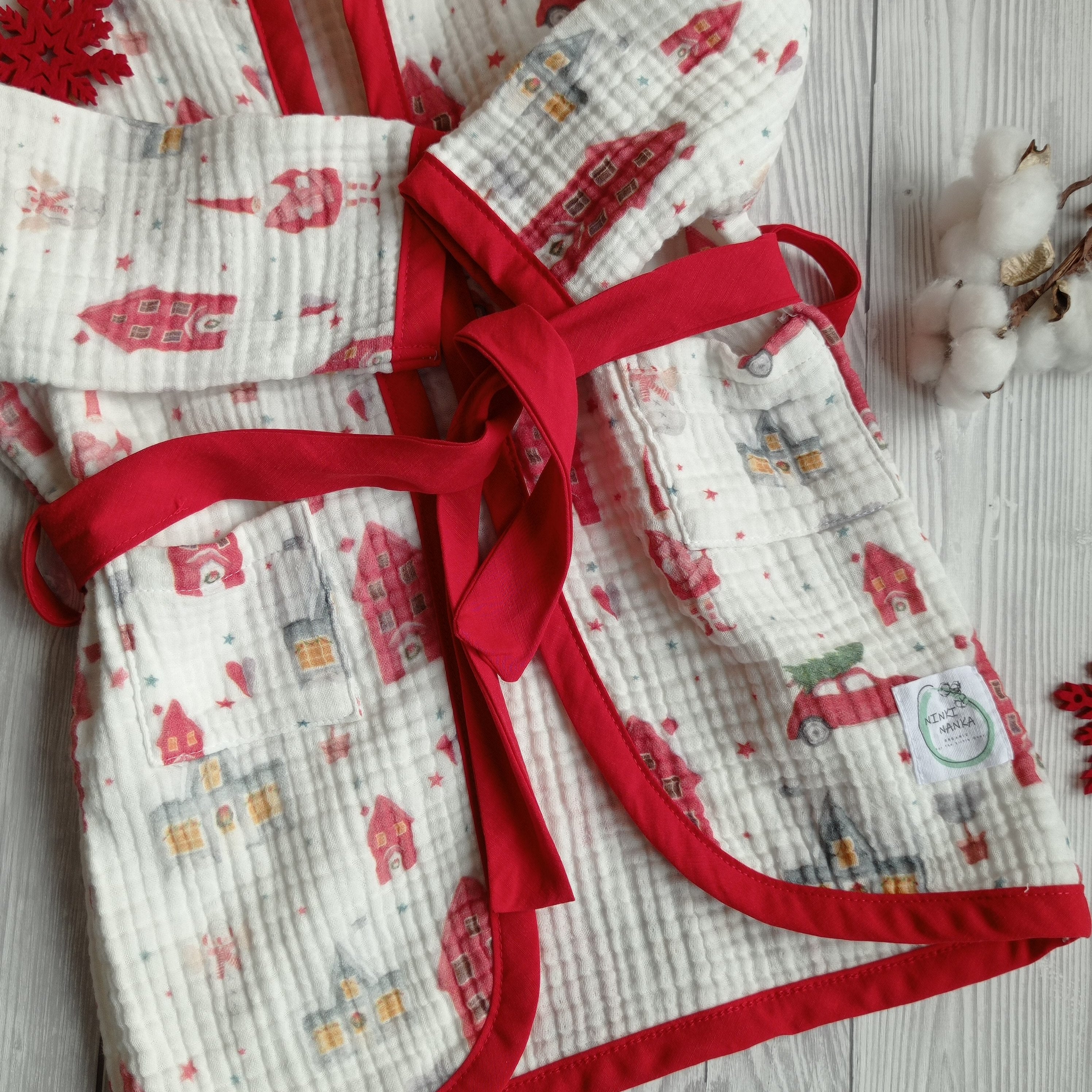 Christmas kids hooded towel