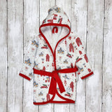 Christmas kids hooded towel
