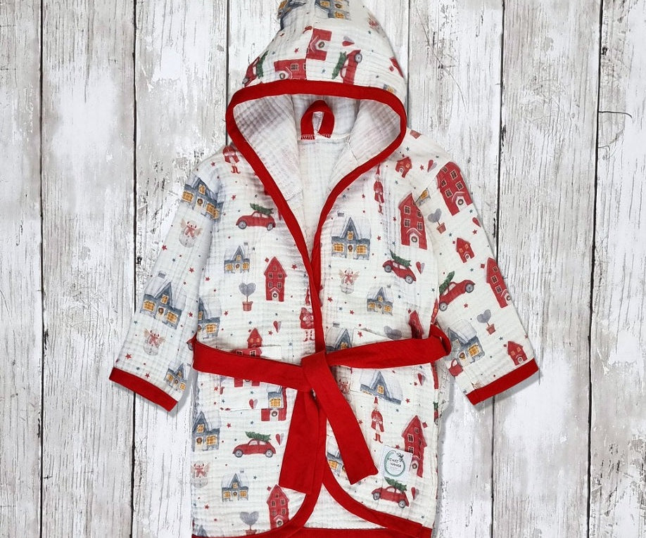 Christmas kids hooded towel