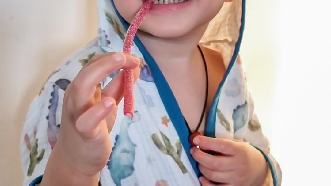 Dinosaour muslin kids dressing gown, bath robe for children Age 2-4